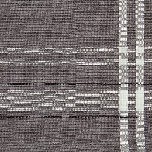 French Stripe Farmhouse Style Table Runner - Gray Chambray 14x72 Inches - Pack of 1
