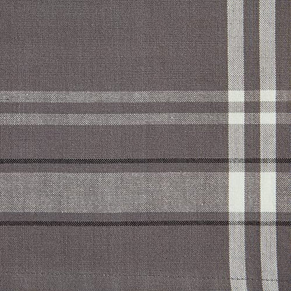 French Stripe Farmhouse Style Table Runner - Gray Chambray 14x72 Inches - Pack of 1