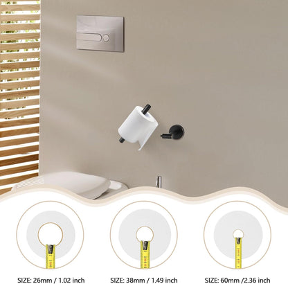 Newfun Toilet Paper Holder - Oil Rubbed Bronze | Adjustable Double Post Design | Wall Mount SUS 304 Stainless Steel