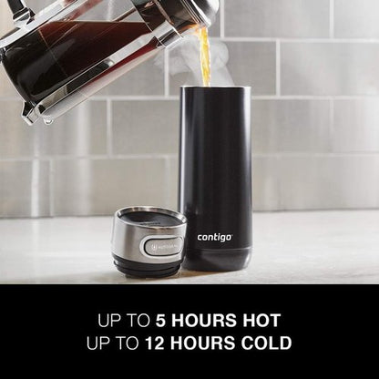 Contigo Luxe Vacuum-Insulated Travel Mug - 16 Ounces - Stainless Steel - Monaco Color
