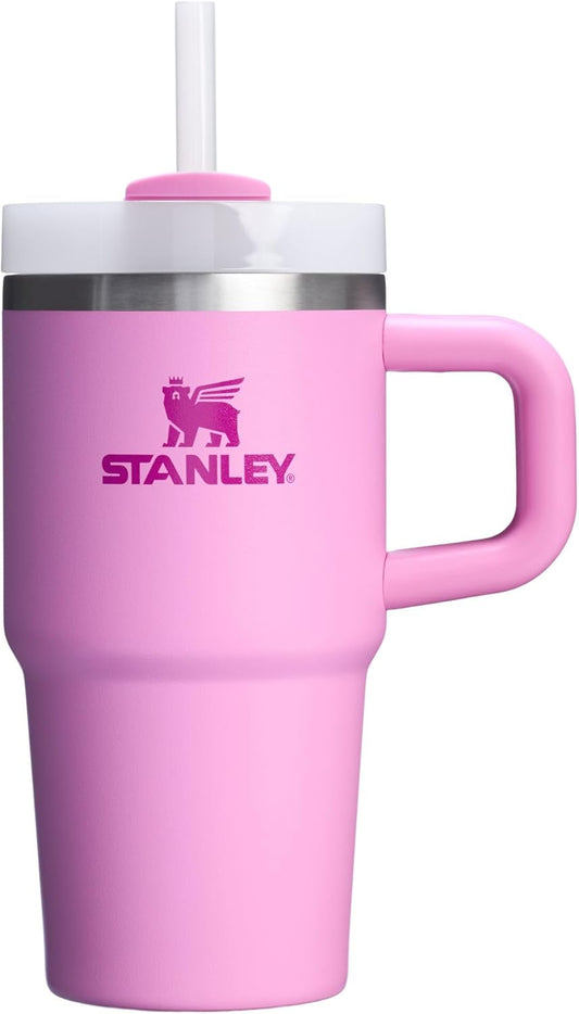 STANLEY Quencher H2.0 Tumbler - 20 oz Insulated Stainless Steel Cup with Handle & Straw | BPA-Free | Peony
