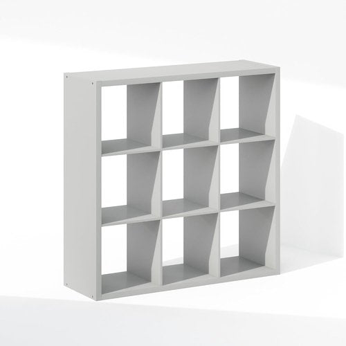 Furinno 9-Cube Closet Organizer - Extra Thick Frame for Stylish Storage | Light Grey