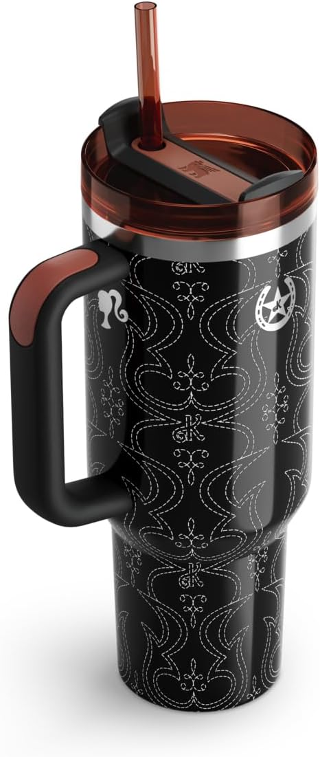 Stanley x Barbie™ 40 Oz Quencher - Retro '80s Western Ken Design for Hydration On-the-Go