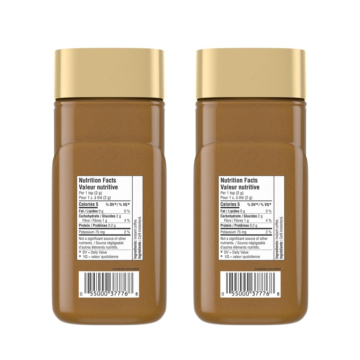 NESCAFE Gold Espresso Instant Coffee - Rich Flavor & Aroma - 100g Jar (2 Pack)