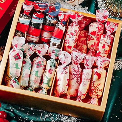 Christmas Snowflakes Wax Paper Sheets - Waterproof Food Wraps for Baking & Packaging, 50 Sheets