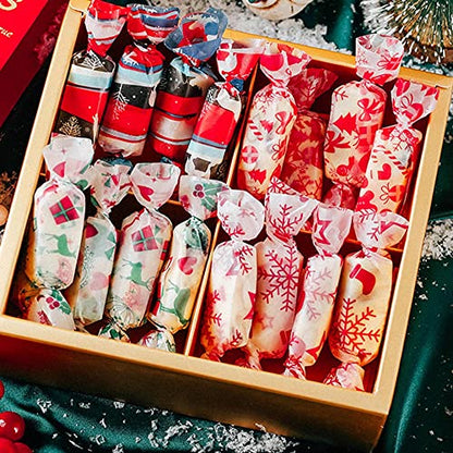 Christmas Snowflakes Wax Paper Sheets - Waterproof Food Wraps for Baking & Packaging, 50 Sheets