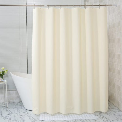 AmazerBath Plastic Shower Curtain Liner, 72 x 72 Inches EVA 8G Heavy Duty Beige Waterproof Weighted Thick Bathroom Curtain with 3 Clear Weights and 12 Rustproof Grommet Holes