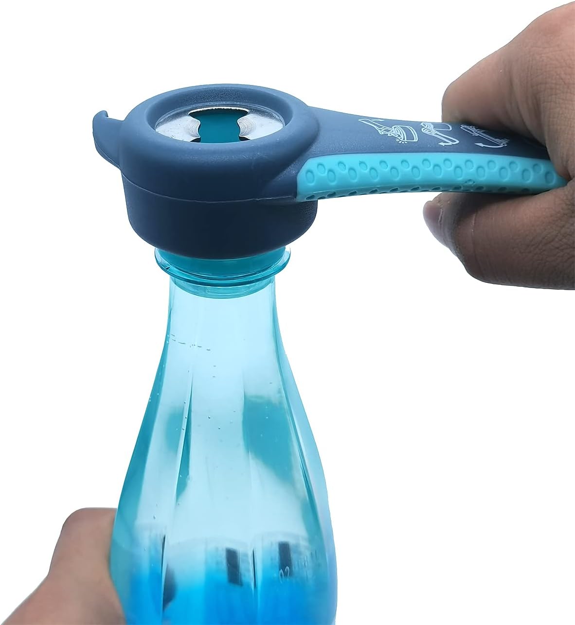 Skiennix Jar Opener - 5-in-1 Bottle Opener with Rubber Grip Pad for Seniors & Arthritis Relief