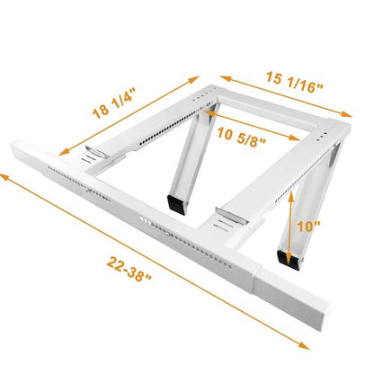 Jeacent Universal Window Air Conditioner Support Bracket No Drilling ,No Tools, Heavy-Duty Window AC Bracket Supports Up to 200lbs, Fits Single or Double Hung Windows