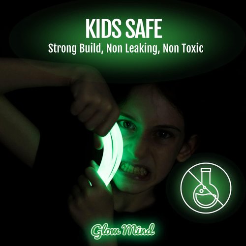 Glow Sticks Party Pack | 100 Ultra Bright Glow in the Dark Sticks with Bracelets & Necklaces