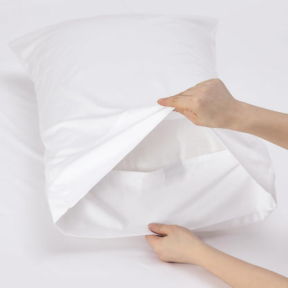 Bedsure Cooling Sheets - Twin XL Bamboo Rayon | Breathable & Soft Hotel Luxury Bedding, White