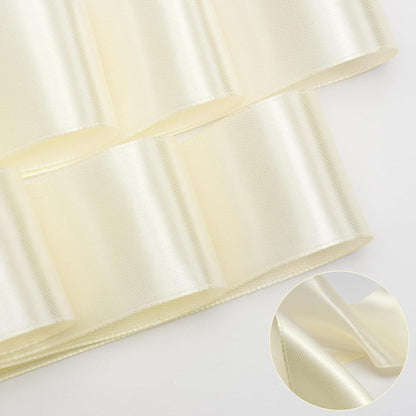 Regine Switzerland Wedding Bows - Elegant Satin Chair Decorations | 24 Ivory White Ribbons