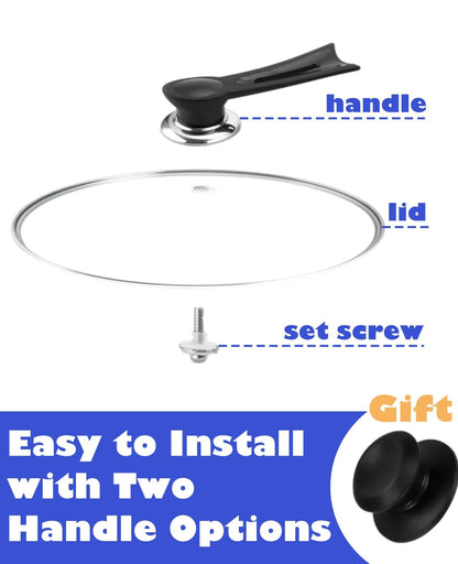 Oval Glass Lid 7 Quart Compatible with Crock-Pot Slow Cooker SCV700-S-BR, Standable Replacement lid for Hamilton Beach Slow Cooker 33474G, Stand-Up Slow Cooker Lids 7 Quart SCV700, SCV700SS, SCV700-KC