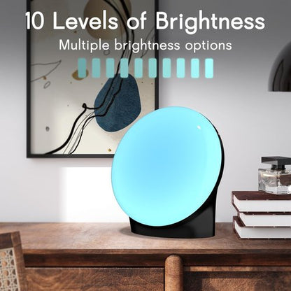 BrownNoise White Noise Machine - 30 Soothing Sounds, 12 Colors, Adjustable Brightness & Timers