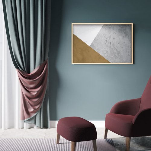 euwazram Matte Gold 24x36 Frame - Single Frame, 24 x 36 Poster Frame for Artwork, Puzzles, Photos and Movie Posters Picture Frames, Perfect Christmas Frame