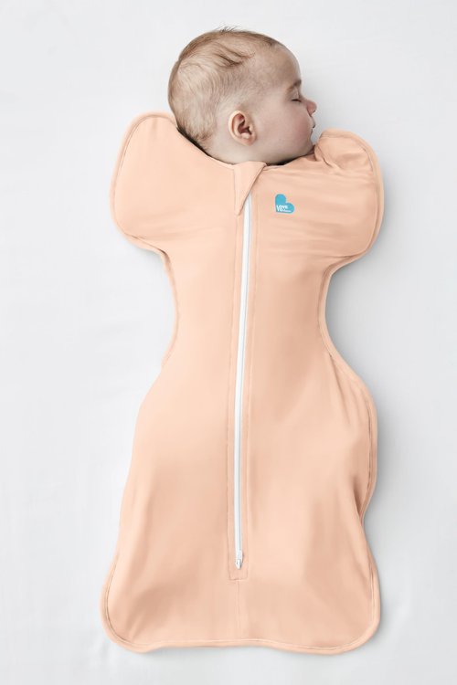 Love to Dream Swaddle UP, Baby Sleep Sack, Self-Soothing Swaddles for Newborns, Get Longer Sleep, Snug Fit Helps Calm Startle Reflex, New Born Essentials for Baby, 1.0 TOG, Newborn 5-8.5 lbs, Coral