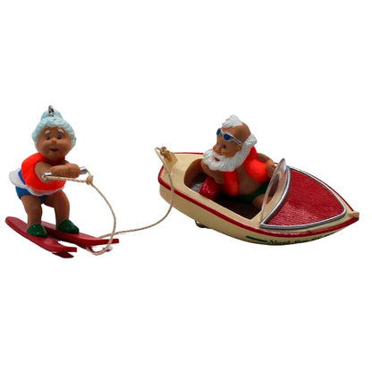 Hallmark Keepsake Ornament - 1995 Water Sports Santa & Mrs. Claus