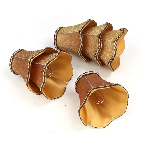 Fuloon Modern European Style Clip On Droplight Wall Lamp Candle Chandelier Lamp Shade 6 pcs Set (Coffee)