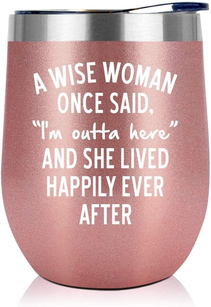 NewEleven Retirement Gifts For Woman 2026 - Funny Retirement Gifts For Coworker Leaving - Farewell, Leaving, Goodbye Gift For Coworkers, Friends - 12 Oz Tumbler