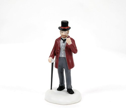 Department 56 Dickens Village 40th Anniversary Figurine - Handcrafted Porcelain Miniature Decor | 2.7 Inch