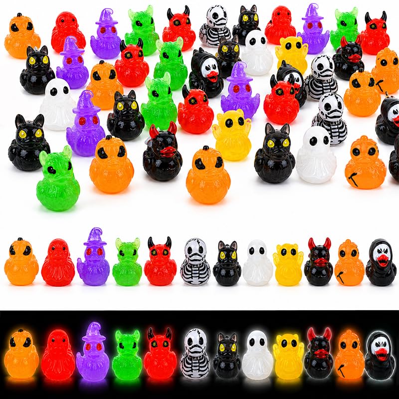 Halloween Mini Resin Duck Party Favors - 50 Count