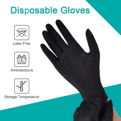 Schneider Nitrile Exam Gloves - 4 Mil Thickness, 12-Inch Extended Cuff | 100-Count Medium Box