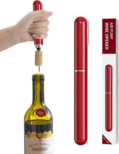 Corkscrew Wine Opener with Foil Cutter Air Pump Wine Bottle Opener Easy-Open Portable Handheld Travel Wine Cork Screw Remover, Best Gifts for Wine Lovers