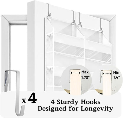 Over The Door Organizer - Skiennix 5-Tier Extra Large Storage Solution | 10 Compartments for Toys, Shoes & More