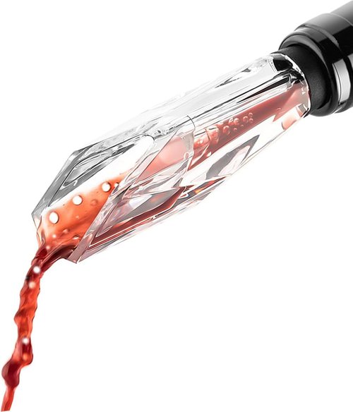 D&Slifei Wine Aerator Pourer and Decanter Spout for Elevate Wine Flavor, Enhances Bouquet and Rich Finish.Drip Free, Easy to Use.