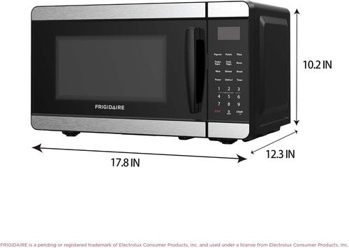 Frigidaire Countertop Microwave - Digital Control Panel & 6 Auto Cooking Settings - 0.7 Cu. Ft. Stainless Steel