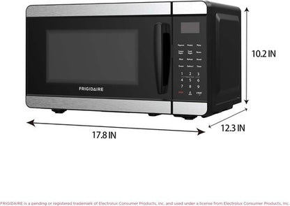 Frigidaire Countertop Microwave - Digital Control Panel & 6 Auto Cooking Settings - 0.7 Cu. Ft. Stainless Steel