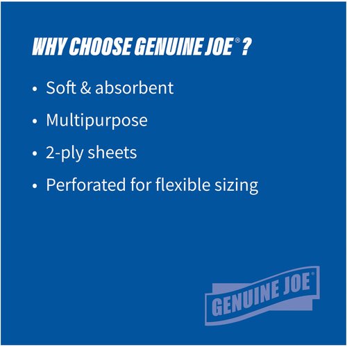 Genuine Joe Household Paper Towels, 200 Count (Pack of 24)