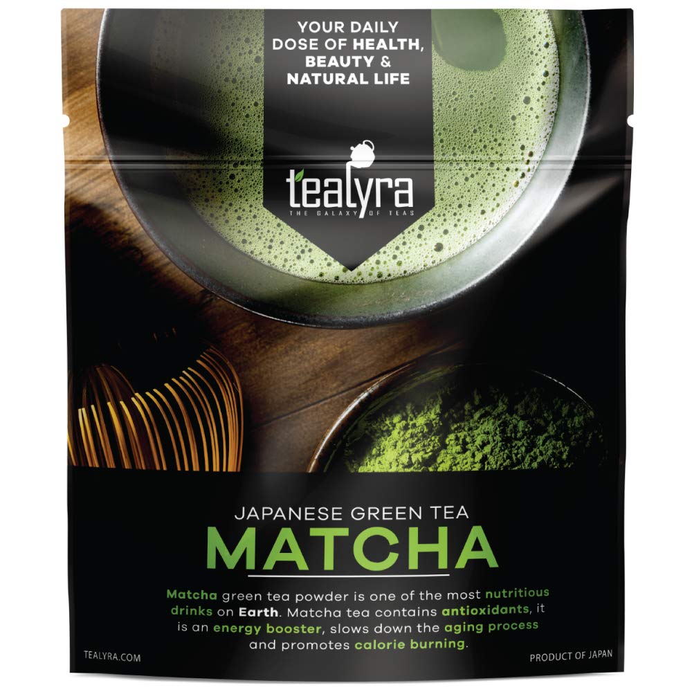 Tealyra - 4oz (112g) - Pure Japanese Matcha Green Tea Powder - Premium Grade - Izu peninsula, Tokyo - Healthy Drink - Hight Antioxidants - Energy Boost