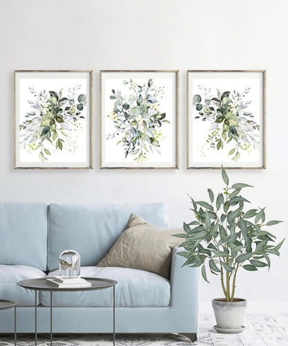 Skiennix Artificial Eucalyptus Tree - 3FT Faux Indoor Plant in White Pot for Modern Home Décor