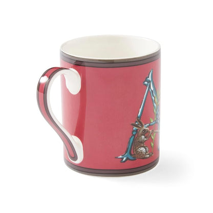 Spode Kit Kemp Alphabet Mug A 12 Oz - Red