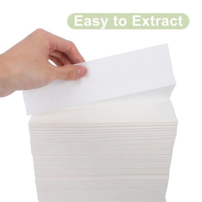 FRCOLOR Hotel Paper Towels 200 Sheets Thickened Bathroom Hand Paper Kitchen Tissues Water-absorbent Restroom Napkins for Commercial and Home Use