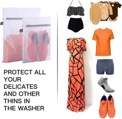 Kimmama Mesh Laundry Bag - Zippered Wash Bag for Delicates, Clothes, and Small Toys - Durable & Convenient