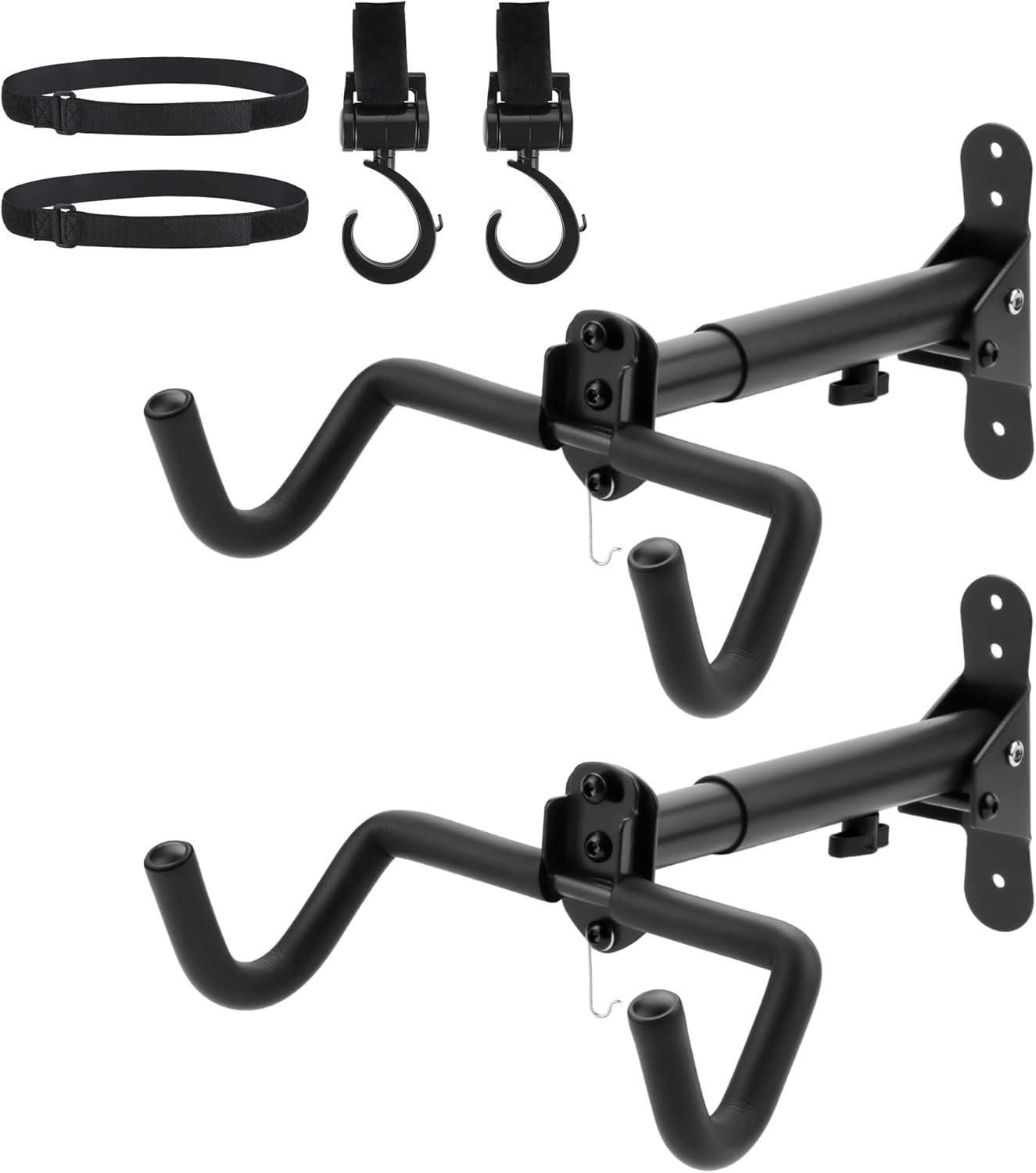 Skiennix Bike Rack - Durable Wall Mount Bicycle Hanger for Indoor Storage | 2-Pack