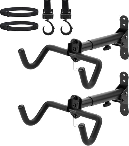 Skiennix Bike Rack - Durable Wall Mount Bicycle Hanger for Indoor Storage | 2-Pack