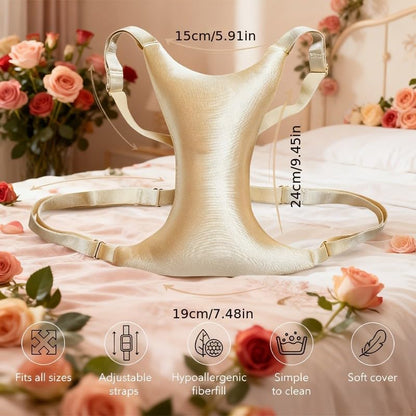 Anti-Wrinkle Cotton Breast Pillow for Side Sleepers Support & Skin Care