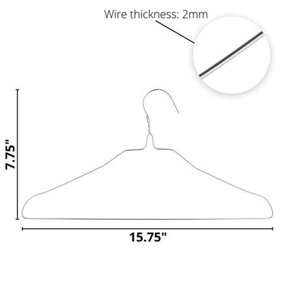 Mr. Pen- Wire Hangers, 10 Pack, Metal Hangers, Wire Hangers for Clothes, Wire Coat Hangers, Metal Clothes Hanger, Silver Hangers, Shirt Hangers, Slim Hangers, Thin Hangers, Standard Hangers