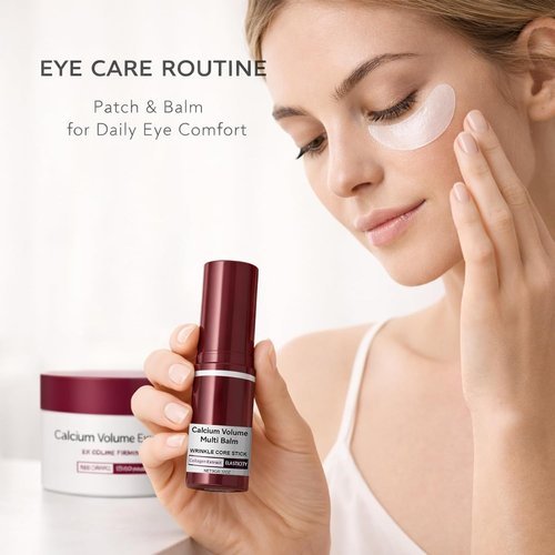 Calcium Daily Care Skin Set - Gentle Firming & Moisturizing Balm Stick for Smooth Skin | Travel-Friendly Routine