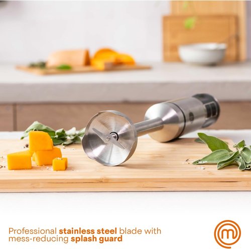 MasterChef Immersion Blender - Powerful 400W Handheld Puree Stick with Variable Speed Control | Stainless Steel