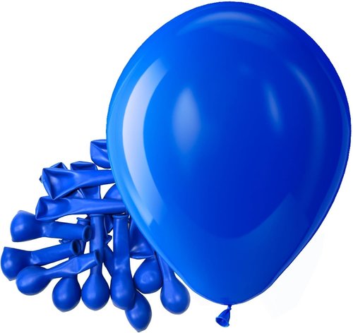 Bezente Royal Blue Latex Party Balloons - 150 Pack of 5-Inch Matte Helium Balloons for Celebrations