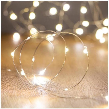 XINKAITE LED Fairy Lights - Battery Operated String Lights for Indoor & Outdoor Decor | 10Ft Warm White