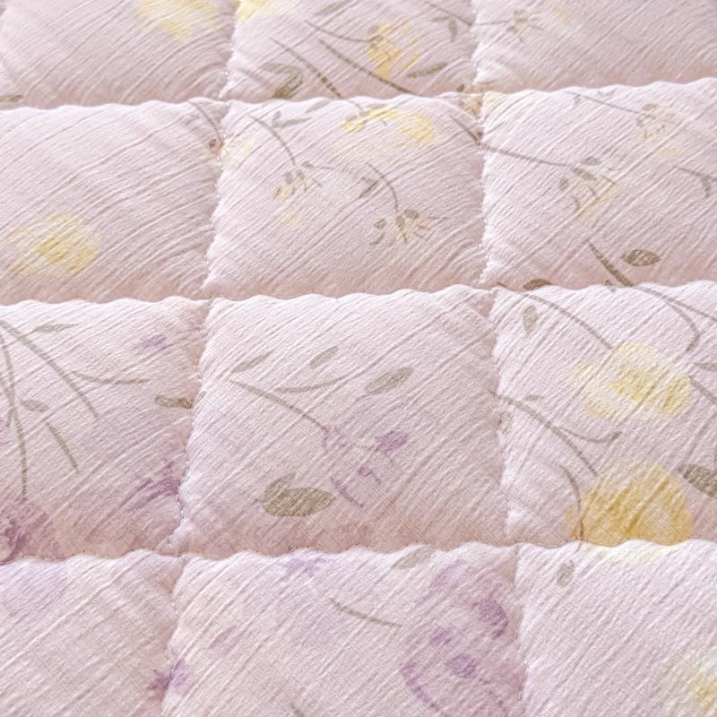 California King Quilted Mattress Cover A03 Breathable Soft Fitted Bed Protector
