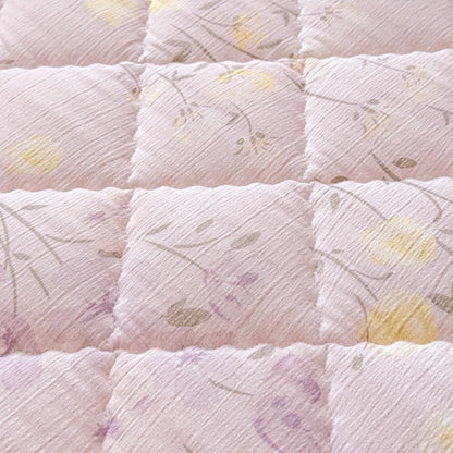 California King Quilted Mattress Cover A03 Breathable Soft Fitted Bed Protector