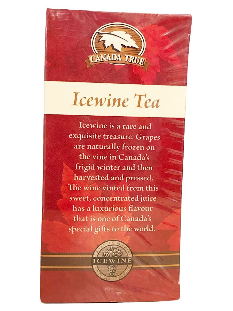 Canada True Icewine Tea, 25 Tea Bags, 50g (1.75oz), Product of Canada