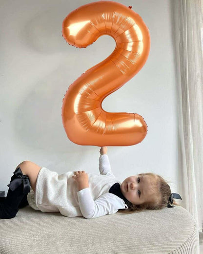 Orange Number Balloon by [Brand Name] - 40 Inch 0 Balloon for Birthday Decorations | Perfect for Parties