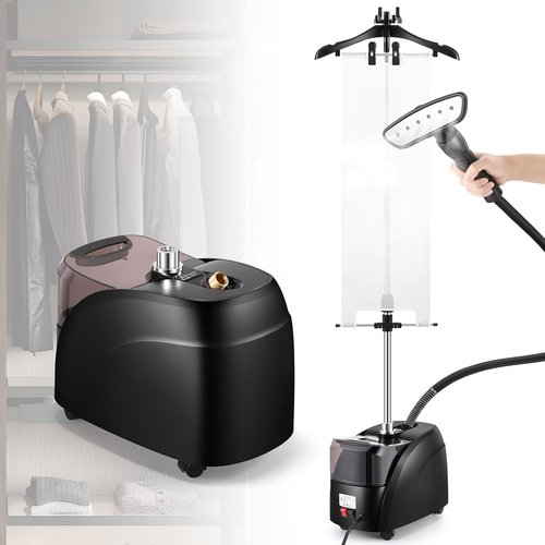 CGOLDENWALL Professional Garment Steamer - 1500W Powerful Steam, 70 Min Continuous Use, Fast 30s Heat-Up | Includes Fabric Brush & Accessories